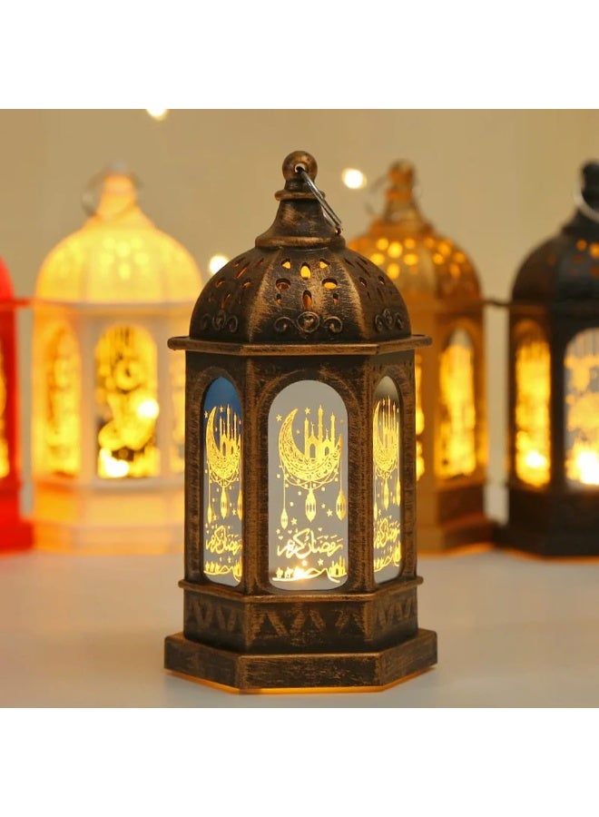 إل ديس زينة رمضان للإهداء مع إضاءة LED – فوانيس مغربية معلّقة على شكل شموع للسماء، مصابيح وفوانيس لعيد مبارك ورمضان - Image 1